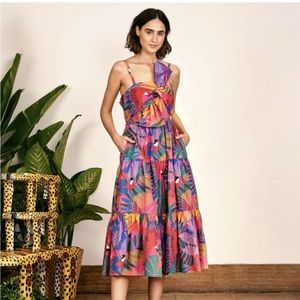 FARM Rio MaCaw Bow tie dress